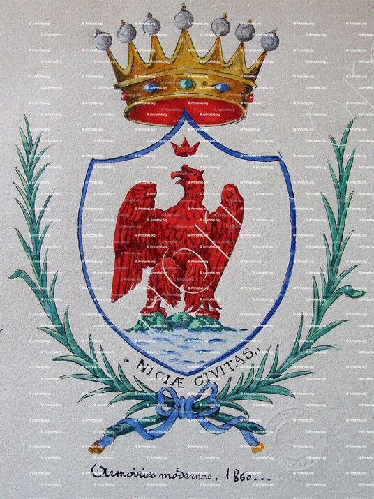 NICAEA 1860_Armorial Nice. (J. Casal, 1903) (Bibl. mun. de Nice)_France - copie