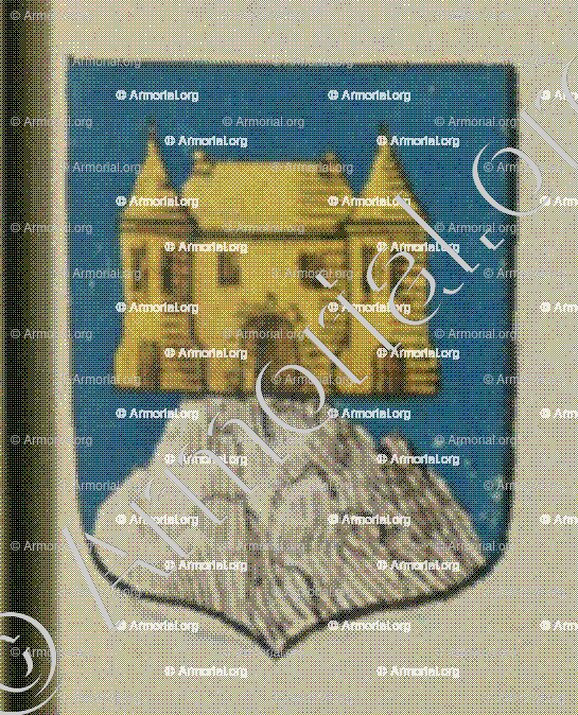 La ville de Dambach pour le grand sceau (Alsace)_Blason enregistré sous le règne de Louis XIV_France 