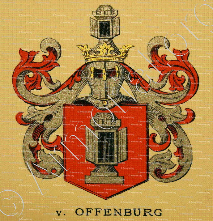 OFFENBURG_Wappenbuch der Stadt Basel . B.Meyer Knaus 1880_Schweiz 