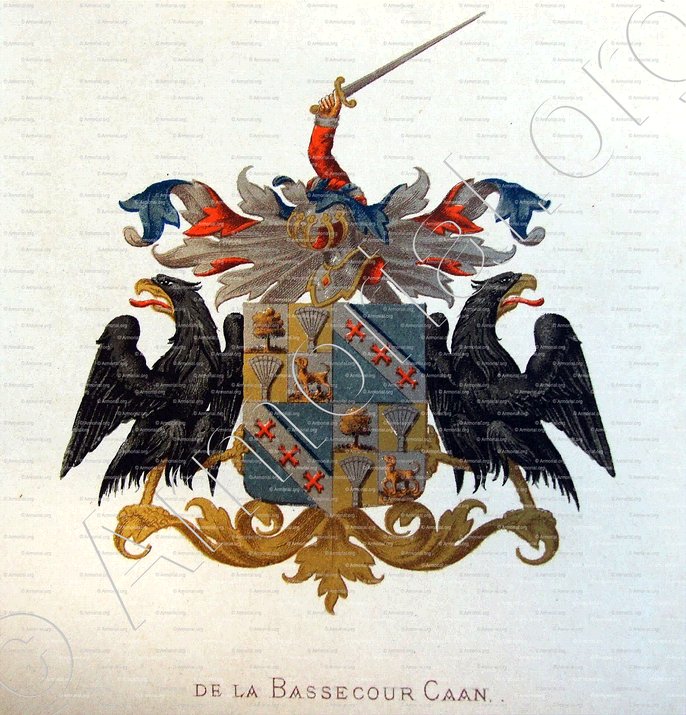 BASSECOUR CAAN - Wapenboek van den Nederlandschen Adel. (J.B. Rietstap). - Nederland (i) (4)