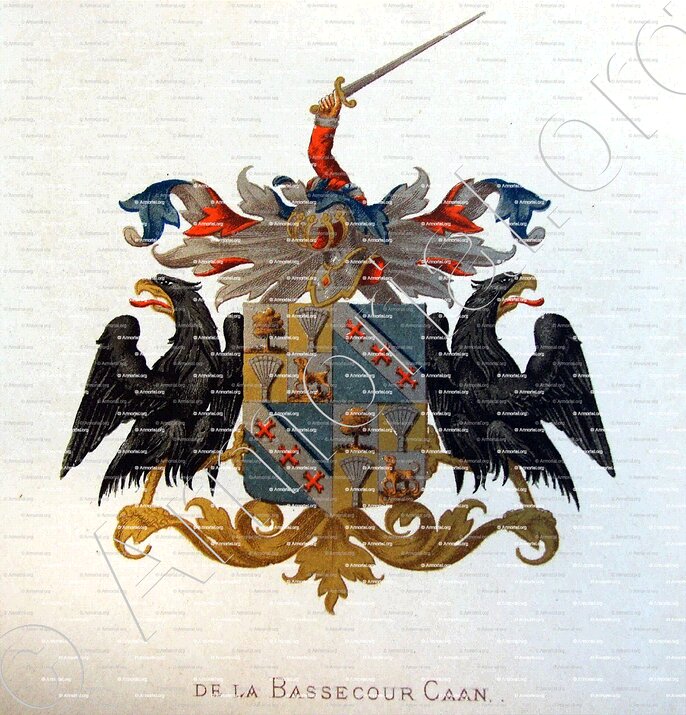 BASSECOUR CAAN - Wapenboek van den Nederlandschen Adel. (J.B. Rietstap). - Nederland (i) (4)