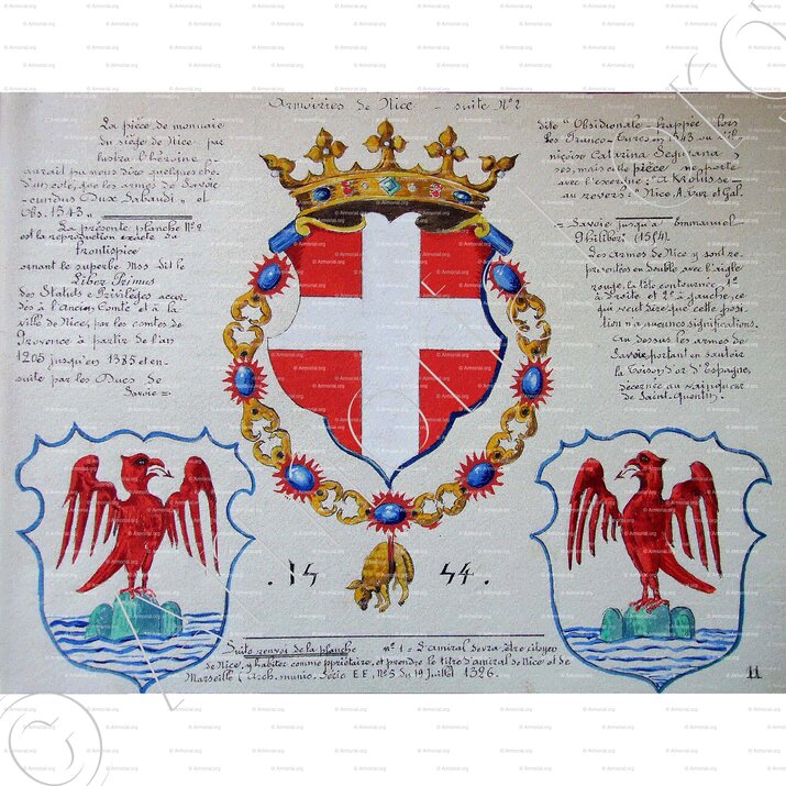 NICE 1444_Armorial Nice. (J. Casal, 1903) (Bibl. mun. de Nice)_France