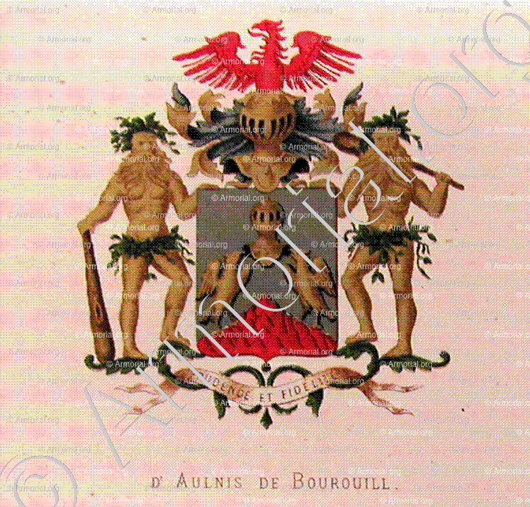 d'AULNIS de BOUROUILL_Wapenboek van den Nederlandschen Adel door J.B.Rietstap 1883 1887_Nederland