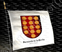 drapeau-SARMIENTO de la CERDA_Madrid, Napoli._Spagna, Italia