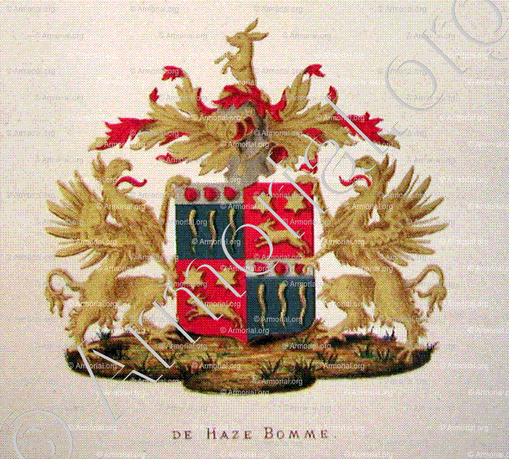 de HAZE BOMME_Wapenboek van den Nederlandschen Adel door J.B.Rietstap 1883 1887, Nederland+