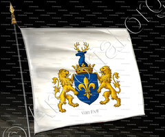 drapeau-van EYLL (van EYLEN)_Grave. Ancien duché de Brabant._Belgique