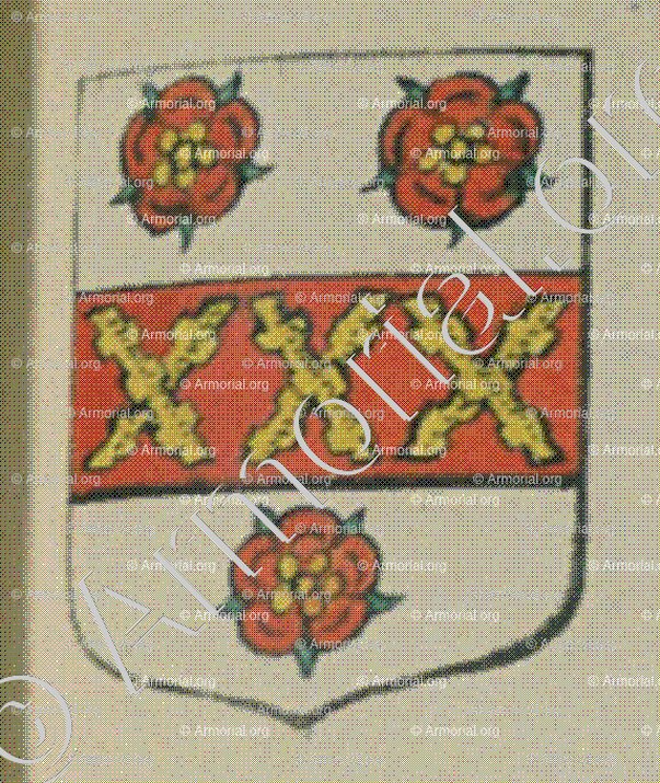 de BELLECROIX d'ARGENTEAU (Alsace)_Blason enregistré sous le règne de Louis XIV_France