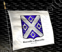 drapeau-COUROUBLE ou QUAROUBLE_Flandre, Lille_France.