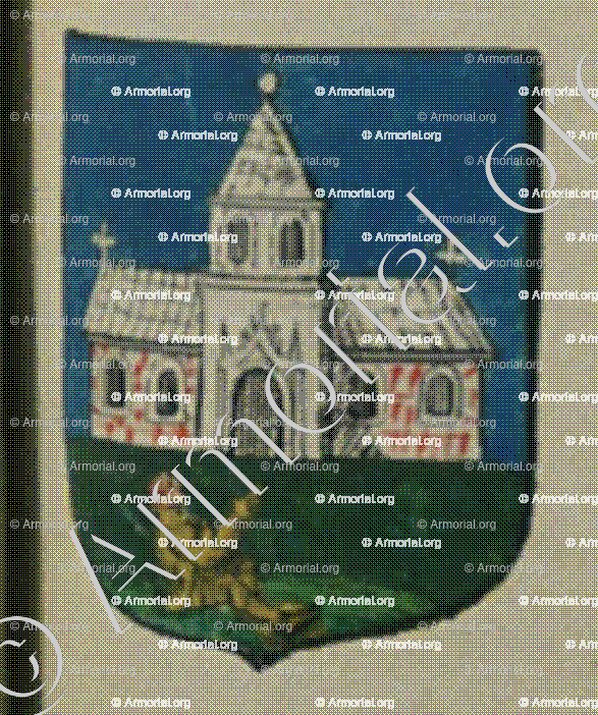 La ville de Marmoustier (Alsace)_Blason enregistré sous le règne de Louis XIV_France 