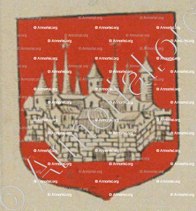 La ville de Masmunster (Alsace)_Blason enregistré sous le règne de Louis XIV_France 