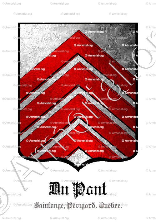 DU PONT_Saintonge, Périgord, Québec._France, Canada. (2)