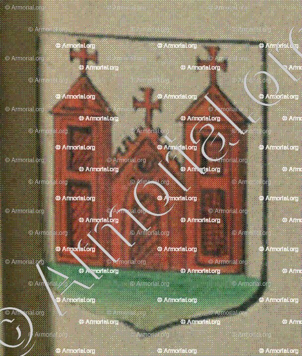 La ville de Munster au Val St Grégoire (Alsace)_Blason enregistré sous le règne de Louis XIV_France 