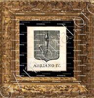 cadre-ancien-or-ADRIANO IV_Incisione a bulino del 1756._Europa