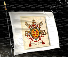 drapeau-Papa Leone X (de' MEDICI)_Firenze_Italia