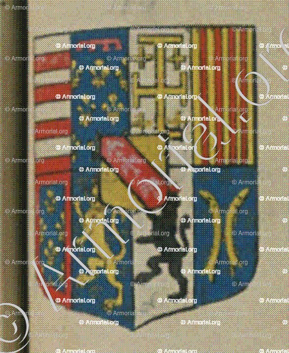 La ville de Saaralbe (Alsace)_Blason enregistré sous le règne de Louis XIV_France 