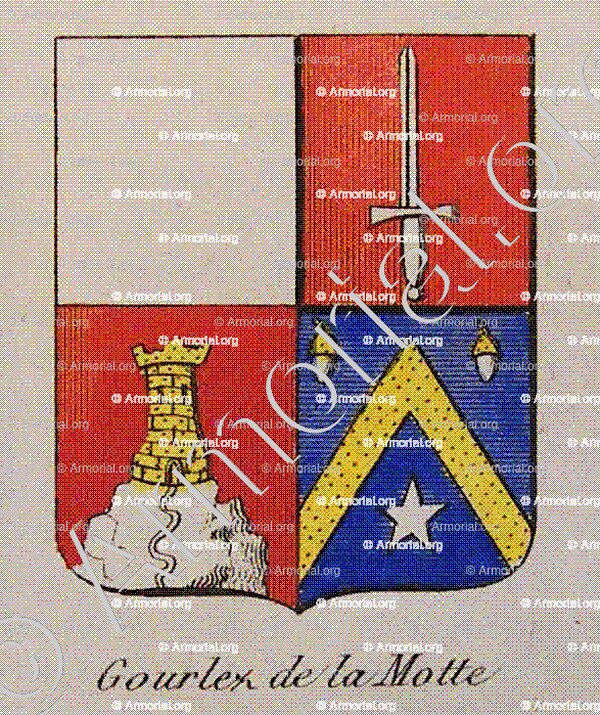 GOURLEZ DE LA MOTTE_Noblesse d'Empire._France