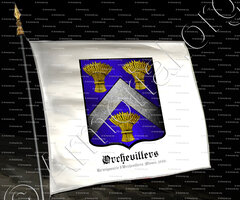 drapeau-ORCHEVILLERS_La seigneurie d'Orchevillers. Alsace, 1696._France