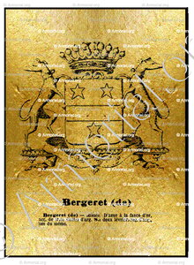 BERGERET (de)