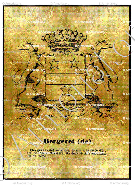 BERGERET (de)_(Exposition L.S. Jemmapes, Mairie du Xe arr. Paris, 1988)._France
