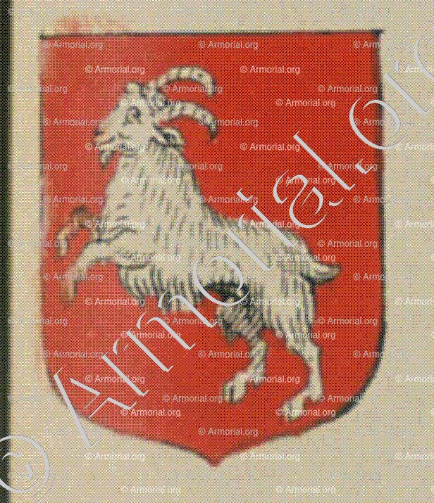 de BOCKABLAS et GERSTHEIM (Alsace)_Blason enregistré sous le règne de Louis XIV_France