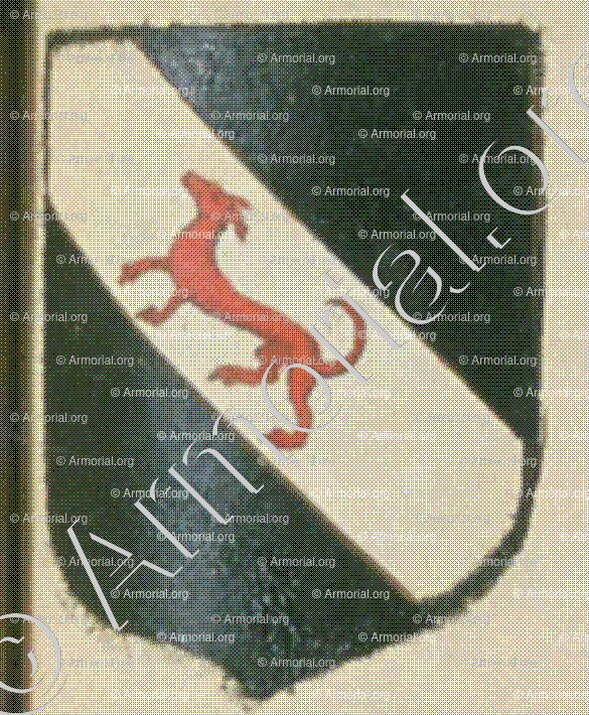 GUIDON de MAULEVRIER (La Rochelle)_Blason enregistré sous le règne de Louis XIV._France