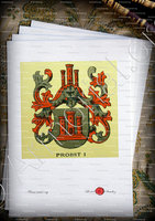 velin-d-Arches-PROBST_Wappenbuch der Stadt Basel . B.Meyer Knaus 1880_Schweiz  (