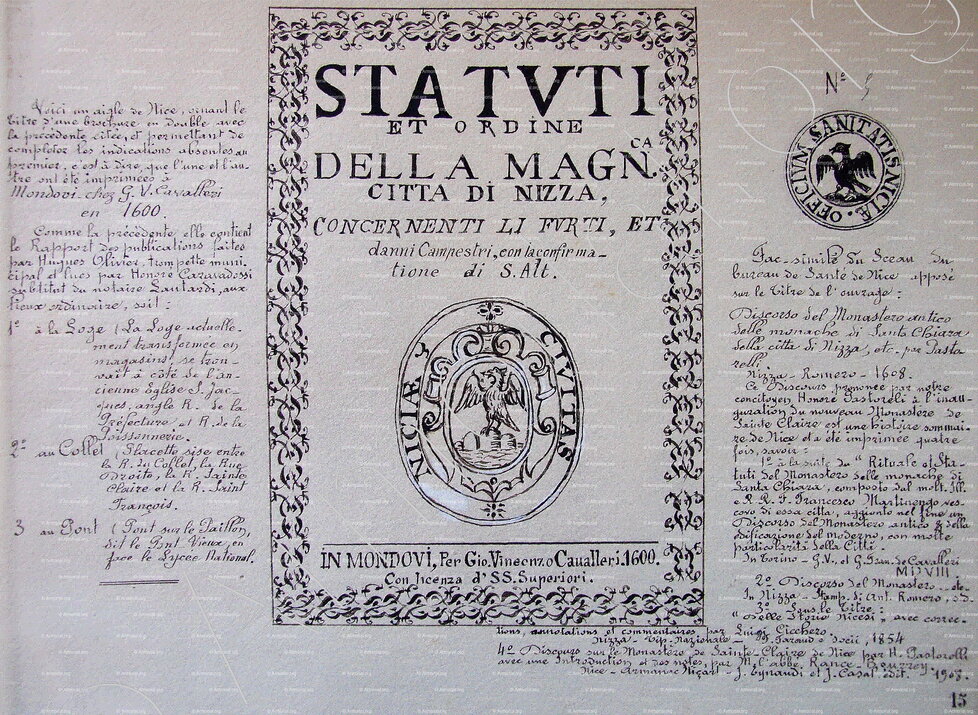 NISSE 1600_Armorial Nice. (J. Casal, 1903) (Bibl. mun. de Nice)_France 