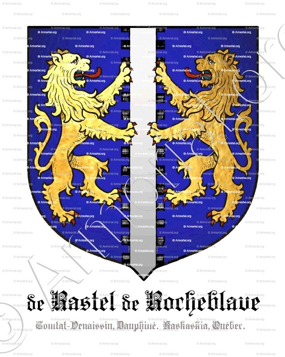 RASTEL de ROCHEBLAVE_Comtat-Venaissin, Dauphiné.Kaskaskia, Québec._FranceUSA Canada (2) HD