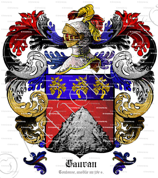GAURAN_Toulouse, anoblie au XVIIIe s._France.