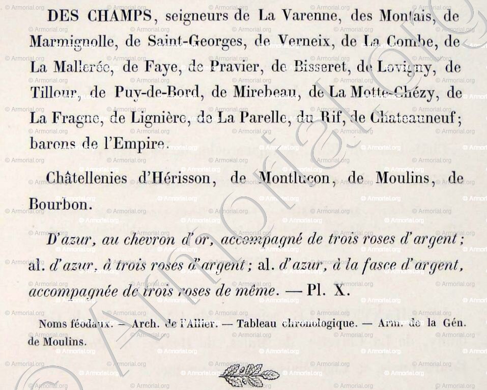 DES CHAMPS