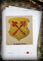velin-d-Arches-RAMSTEIN_Wappenbuch der Stadt Basel . B.Meyer Knaus 1880_Schweiz 