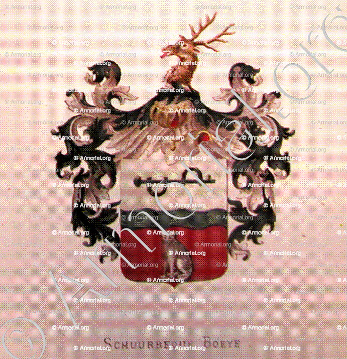 SCHUURBEQUE BOEYE_Wapenboek van den Nederlandschen Adel door J.B.Rietstap 1883 1887._Nederland