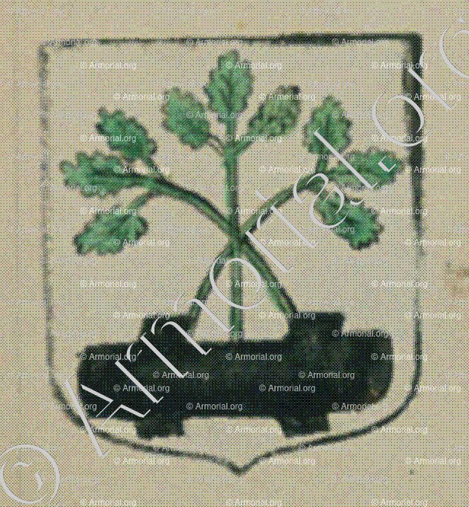 de BOUCH (Alsace)_Blason enregistré sous le règne de Louis XIV_France