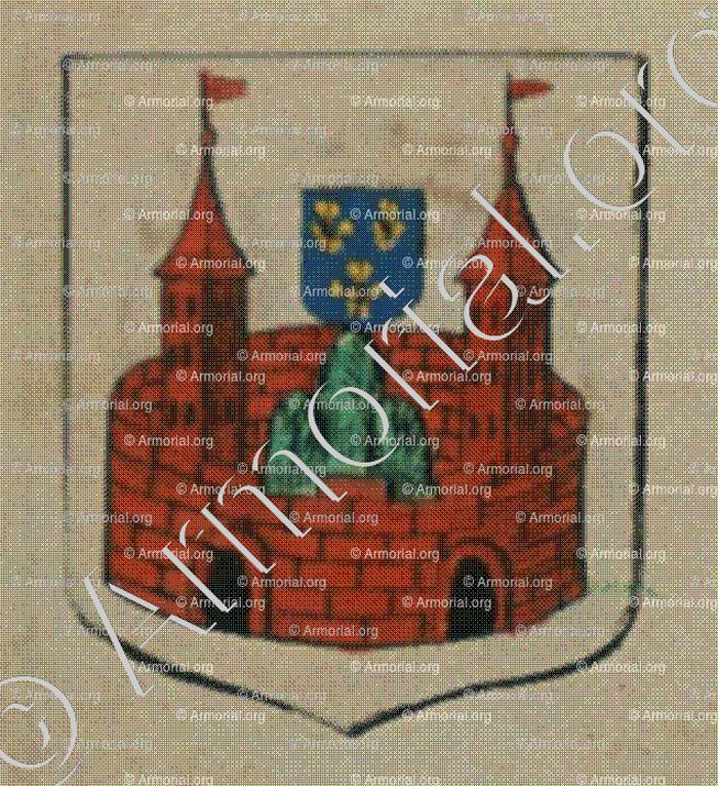 La ville d'Oberberckeim (Alsace)_Blason enregistré sous le règne de Louis XIV_France 