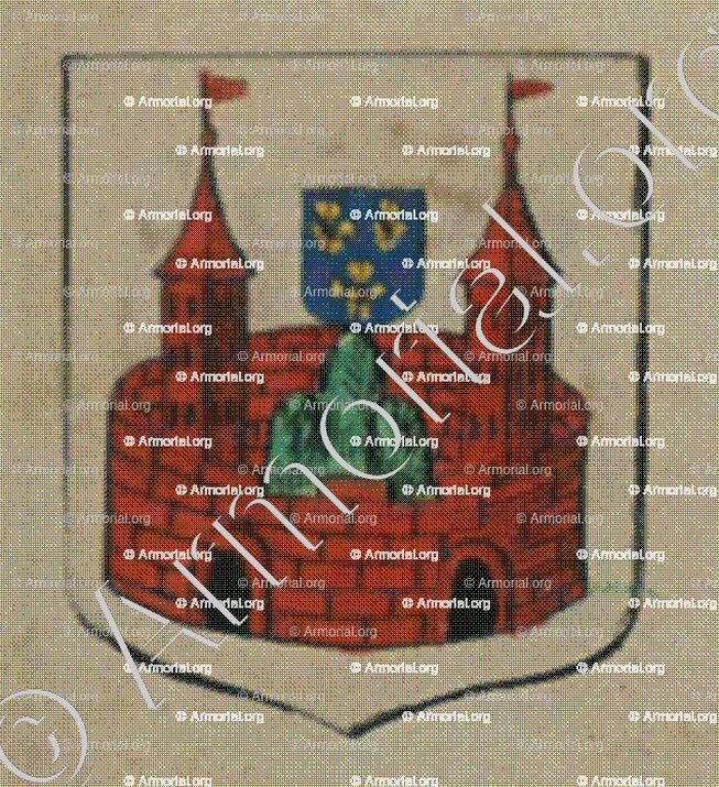 La ville d'Oberberckeim (Alsace)_Blason enregistré sous le règne de Louis XIV_France 