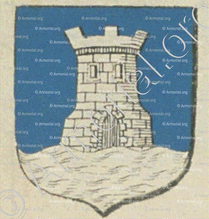 GUILLIN de PITON (La Rochelle)_Blason enregistré sous le règne de Louis XIV._France