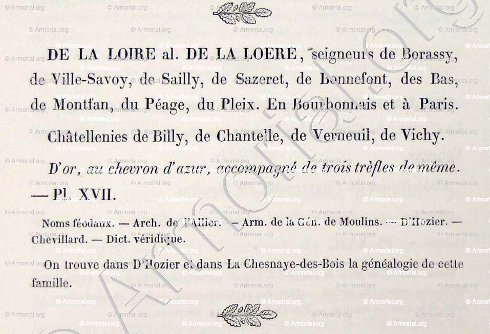 De LA LOIRE
