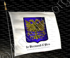 drapeau-de BREMOND D'ARS_Angoumois, Périgord, Aunis, Saintonge, Poitou._France
