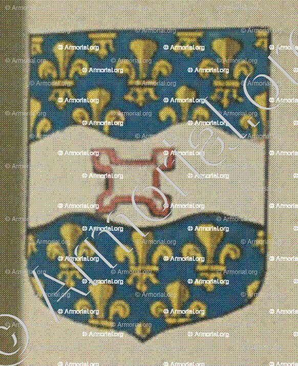 La ville du Fort Louis du Rhin (Alsace)_Blason enregistré sous le règne de Louis XIV_France 