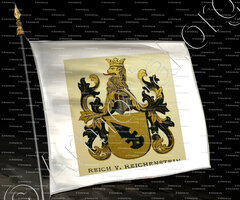 drapeau-REICH von  REICHENSTEIN_Wappenbuch der Stadt Basel . B.Meyer Knaus 1880_Schweiz 