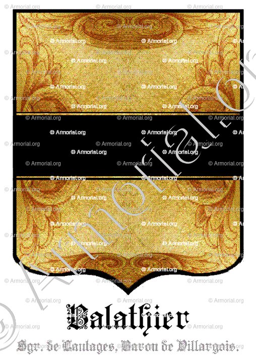 BALATHIER_Sgr. de Lantages, Baron de Villargois_France