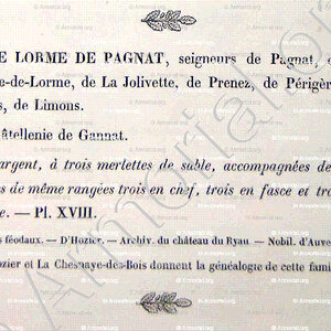 de LORME  Seigneur dePAGNAT_Bourbonnais_France (5)