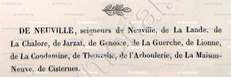 De NEUVILLE