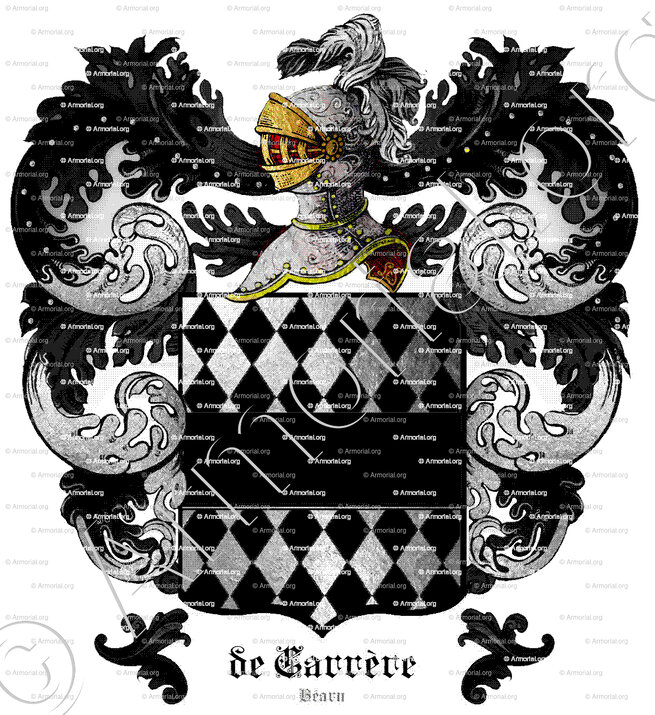 de CARRERE_Ledux et Exfos. Béarn, 1696._France..