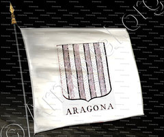 drapeau-ARAGONA_Incisione a bulino del 1756._Europa