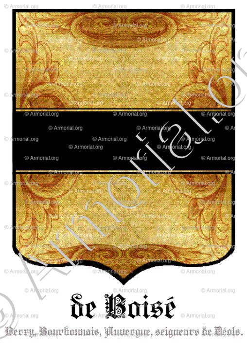 de BOISE_Berry, Bourbonnais, Auvergne, seigneurs de Déols._France