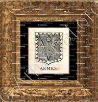 cadre-ancien-or-ARMES_Incisione a bulino del 1756._Europa