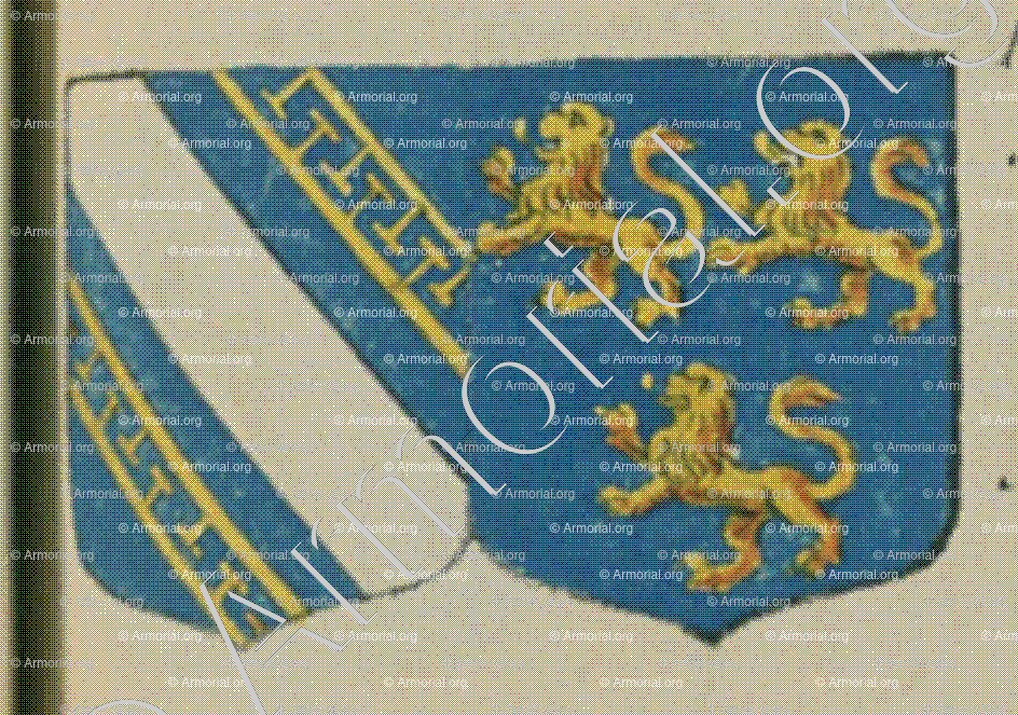 de CHAMPAGNE et de St MAURICE sa femme (Alsace)_Blason enregistré sous le règne de Louis XIV_France