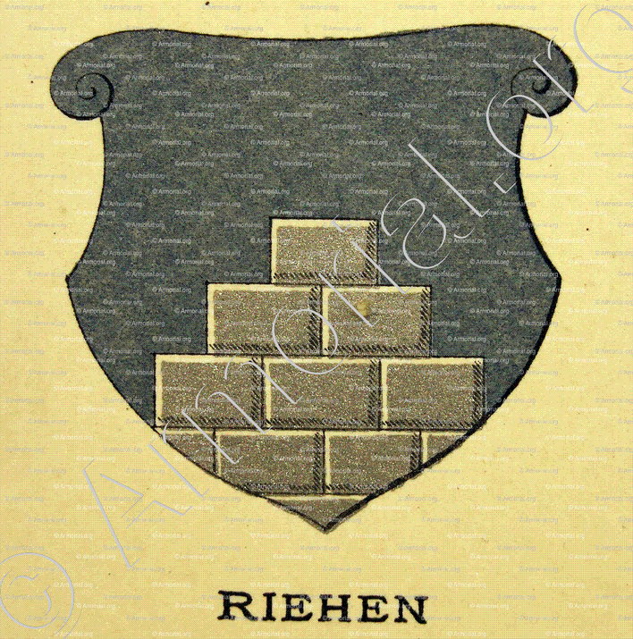 RIEHEN_Wappenbuch der Stadt Basel . B.Meyer Knaus 1880_Schweiz 