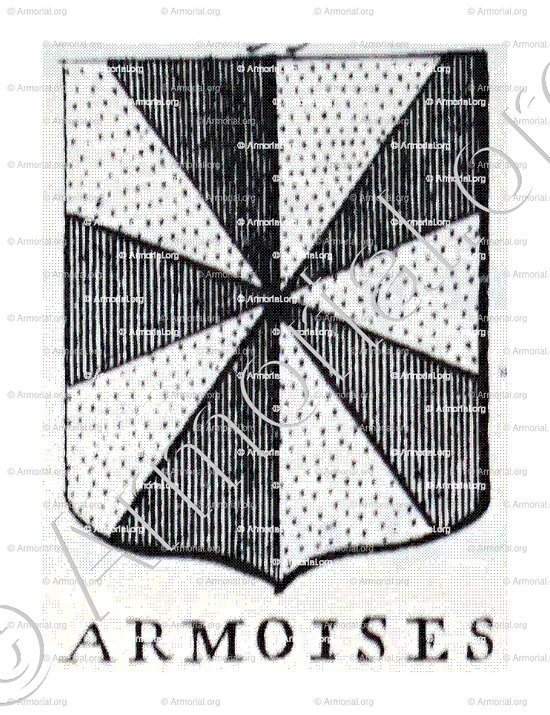 ARMOISES_Incisione a bulino del 1756._Europa